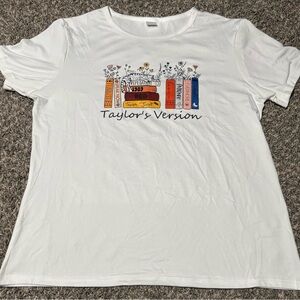 Taylor Swift Inspired Graphic Tee w/ Book Graphic